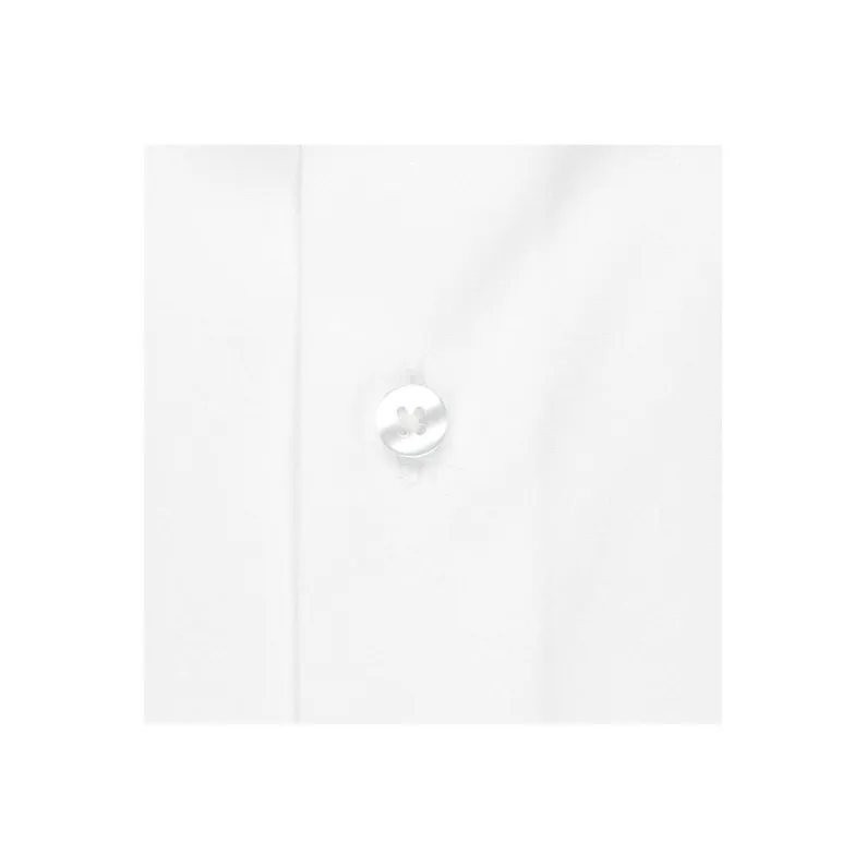 eterna Tattoo Cover Up Shirt Twill Swiss Cotton Non Iron - White