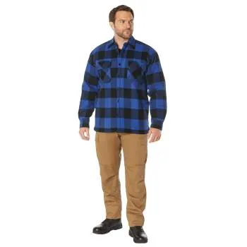 Extra Heavyweight Buffalo Plaid Sherpa Lined Flannel Shirts