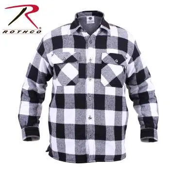 Extra Heavyweight Buffalo Plaid Sherpa Lined Flannel Shirts