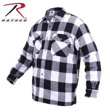 Extra Heavyweight Buffalo Plaid Sherpa Lined Flannel Shirts