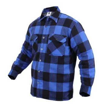 Extra Heavyweight Buffalo Plaid Sherpa Lined Flannel Shirts