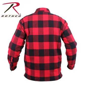 Extra Heavyweight Buffalo Plaid Sherpa Lined Flannel Shirts