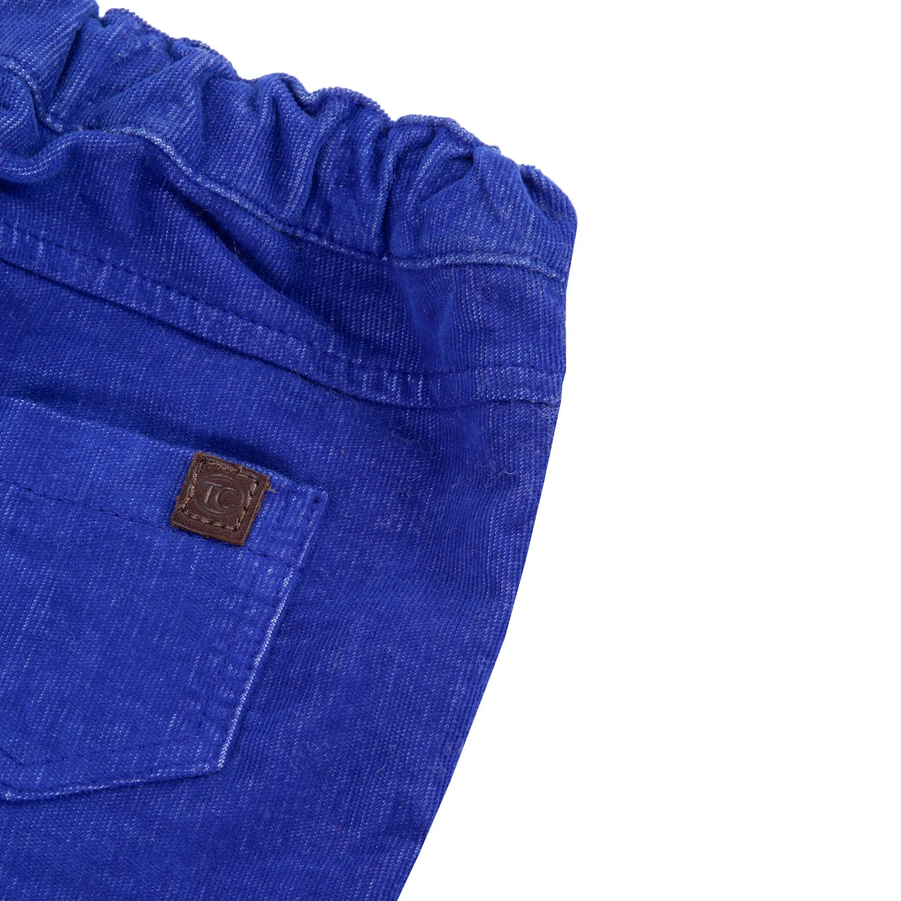 Fine Rib Corduroy Baby Pants - Cobalt  - FINAL SALE