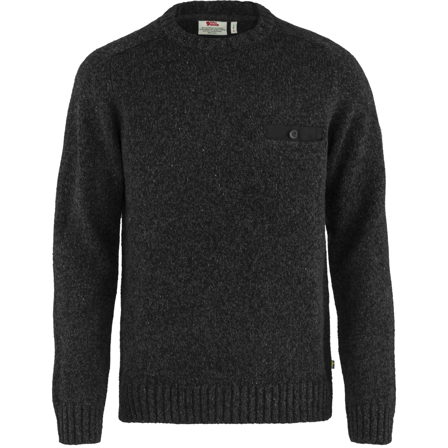 Fjällräven Men&#x27;s Lada Round-neck Sweater Black | Buy Fjällräven Men&#x27;s Lada Round-neck Sweater Black here | Outnorth