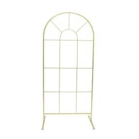 French Window Arch Frame Backdrop Party Stand - Gold