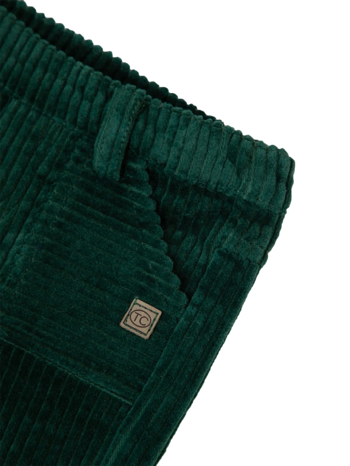 Front Pocket Green Corduroy Pant