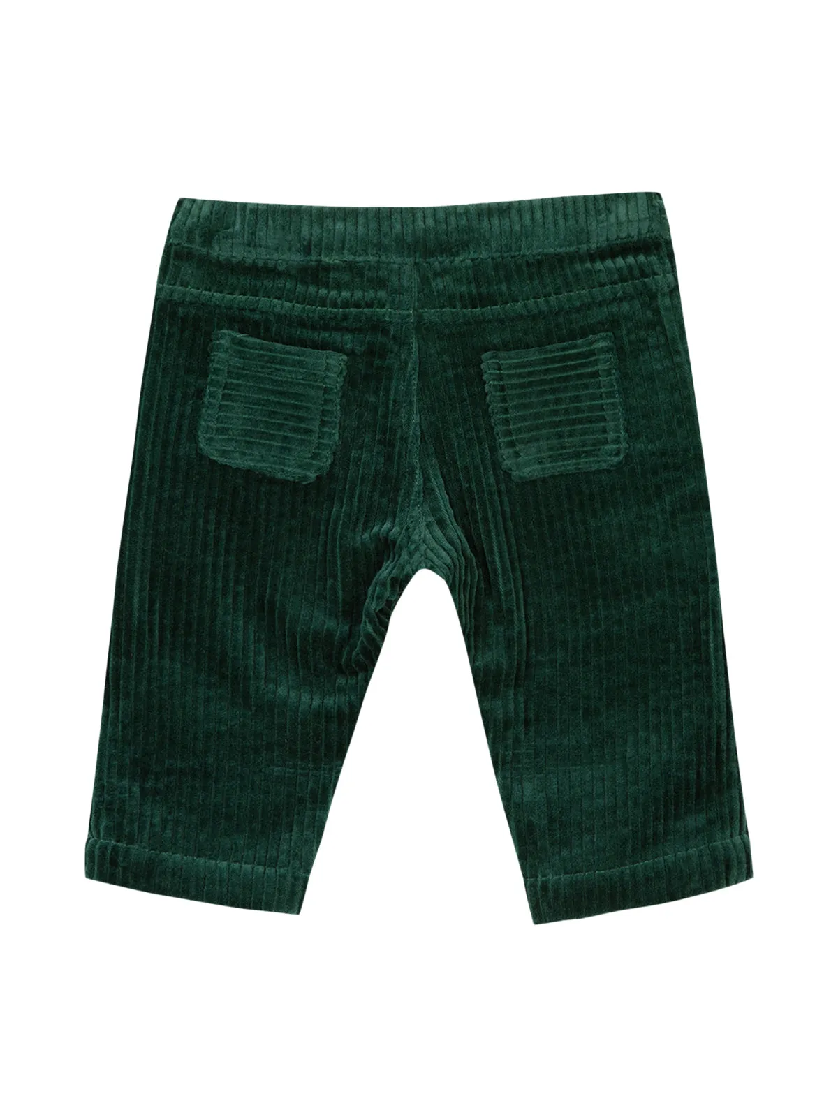 Front Pocket Green Corduroy Pant