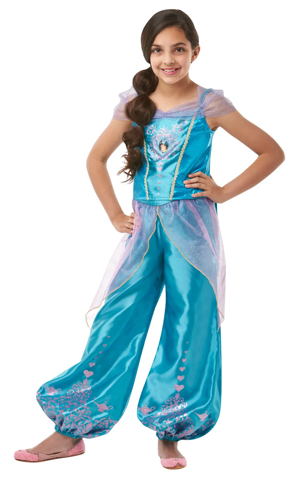 Gem Princess Jasmine Girls Costume