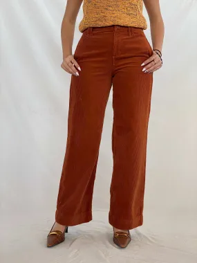 Gorgeous ANA Wide Legged Orange Corduroy Pants