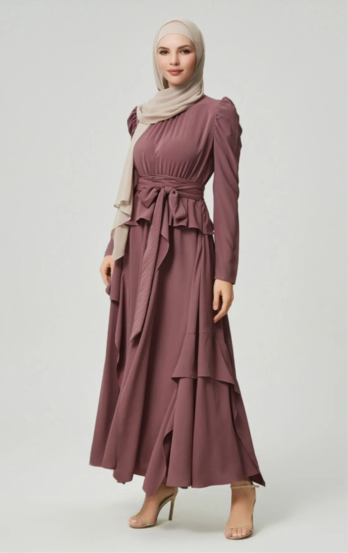 Heather Draped Dress - Hijab House