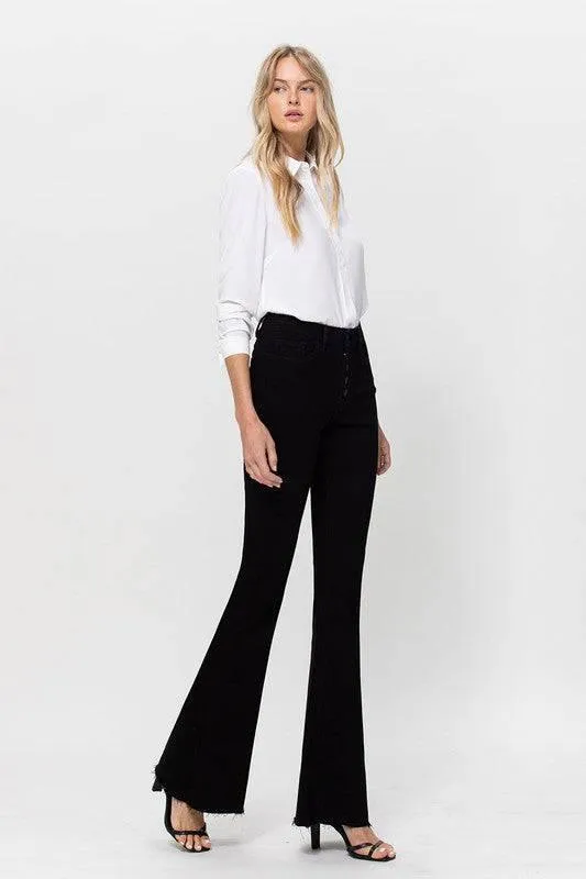 High Rise Stretch Super Flare Jeans