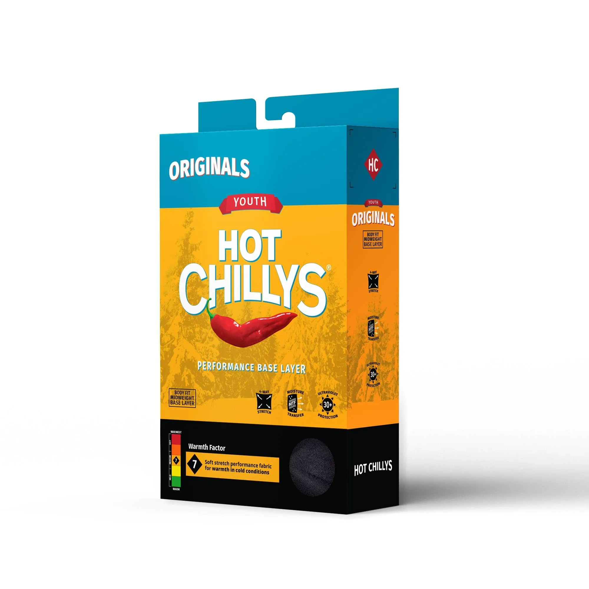 Hot Chillys Originals Crew Youth Black Small