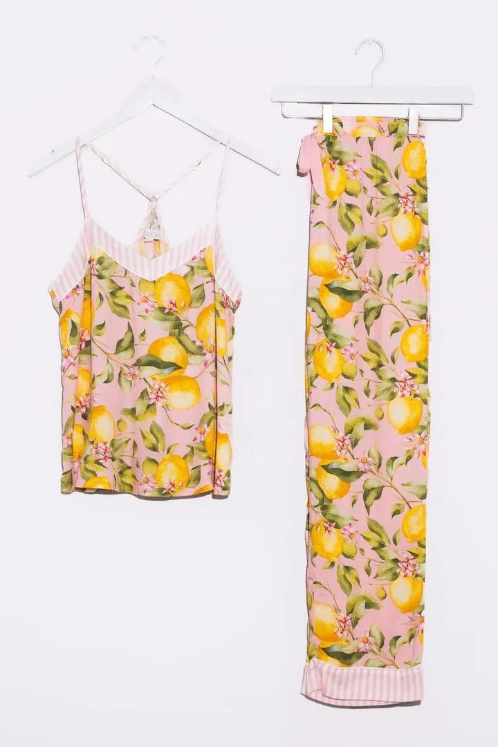 In Full Bloom Cami - Lemon