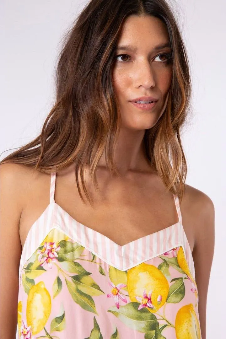 In Full Bloom Cami - Lemon