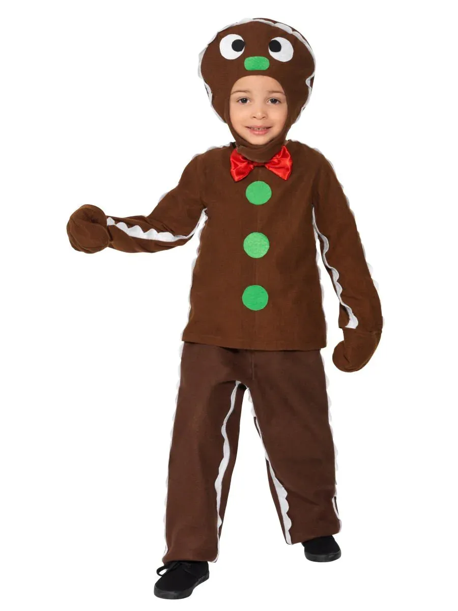 Kid's Costume - Brown Little Gingerbread Man Costume