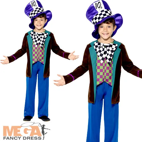 Kids Deluxe Mad Hatter Book Character Costume