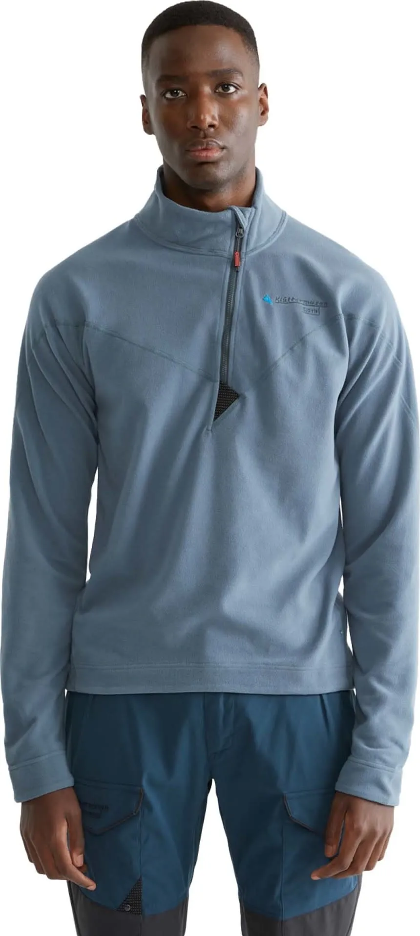 Klättermusen Men&#x27;s Sigyn Half Zip Sweater Thistle Blue | Buy Klättermusen Men&#x27;s Sigyn Half Zip Sweater Thistle Blue here | Outnorth