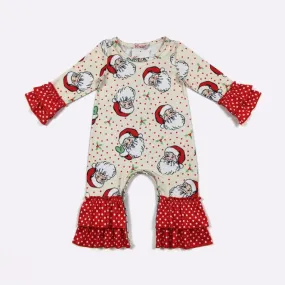 Kris Kringle Sprinkle Ruffle Romper