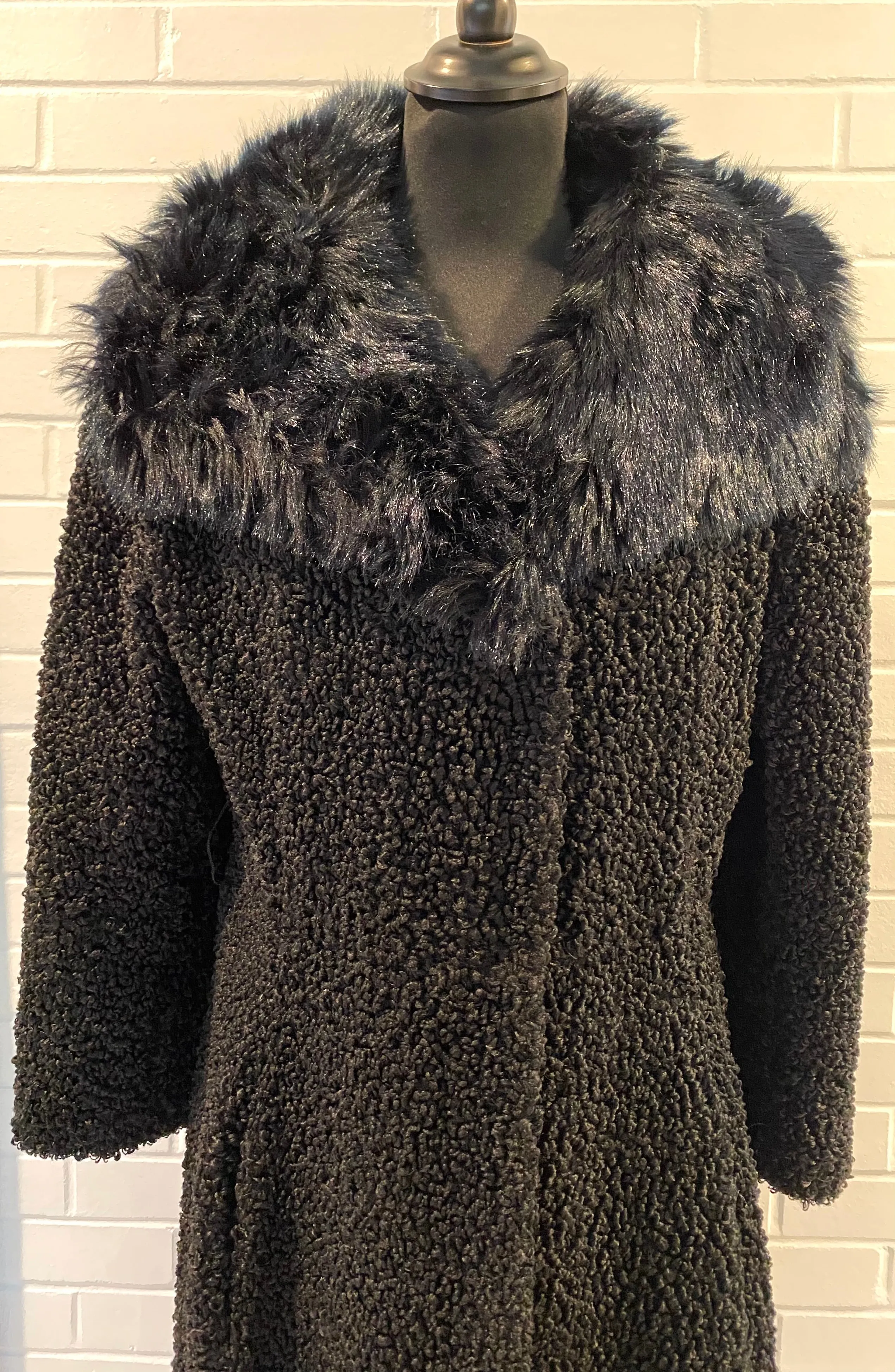 Late 40s/ Early 50s Lenari Designed Faux Fur Coat