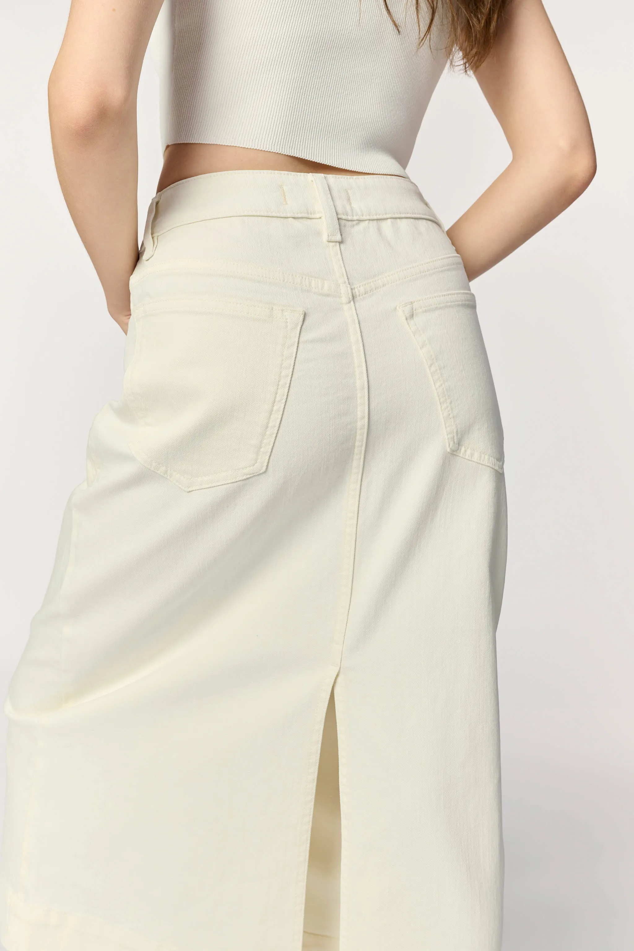 LIN - DENIM SKIRT | CLOUD