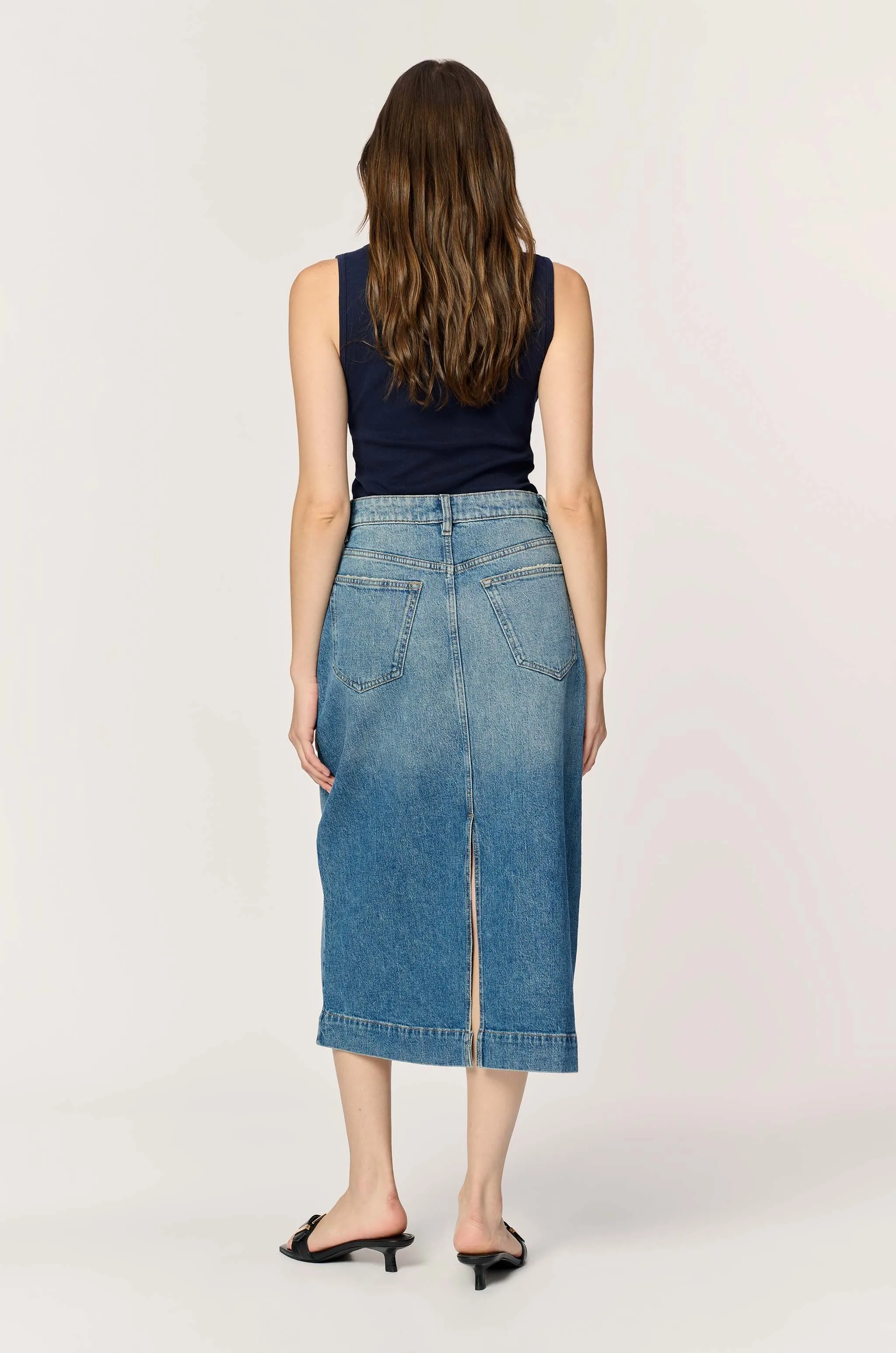 LIN - DENIM SKIRT | ROCKAWAY