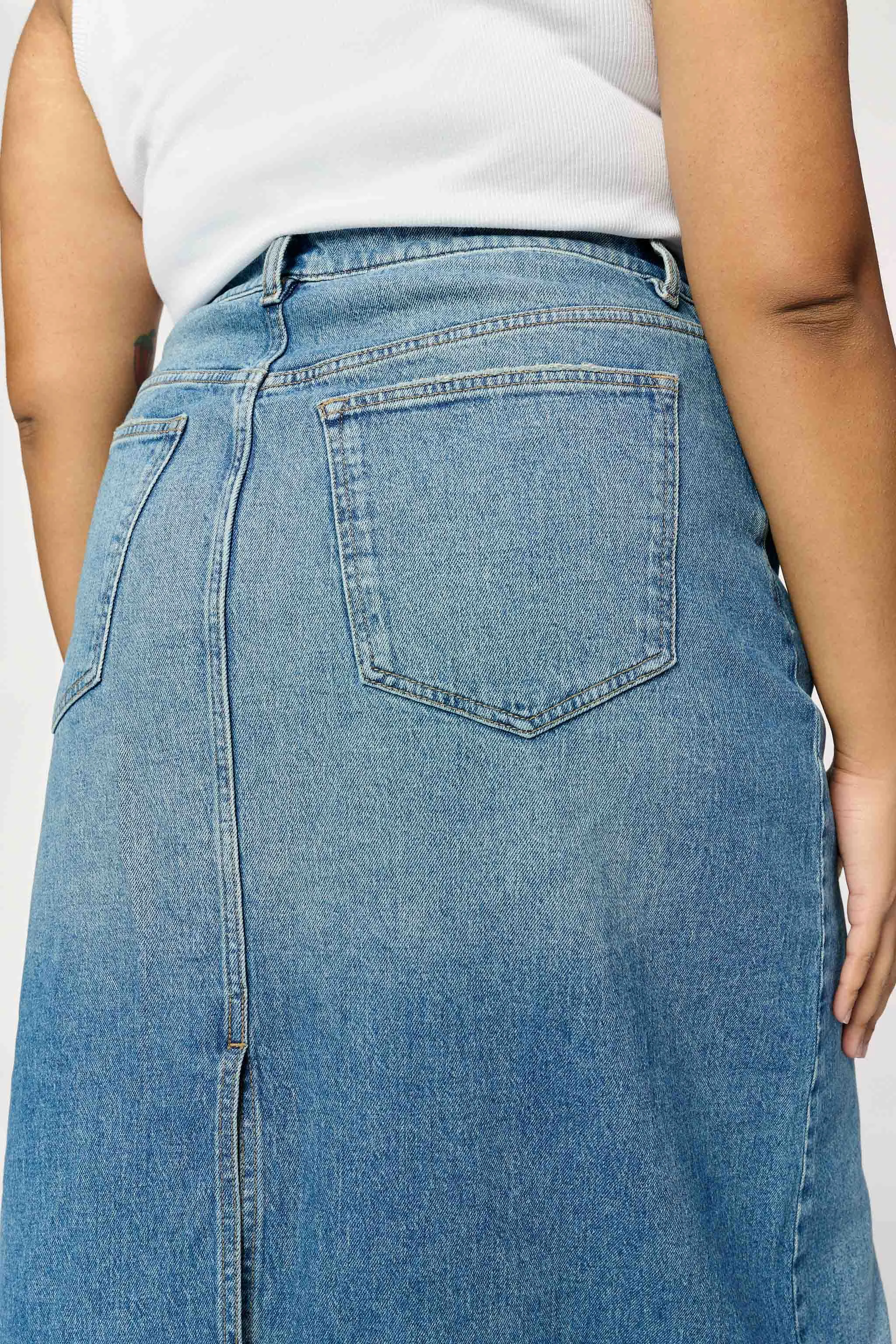 LIN PLUS - DENIM SKIRT | ROCKAWAY