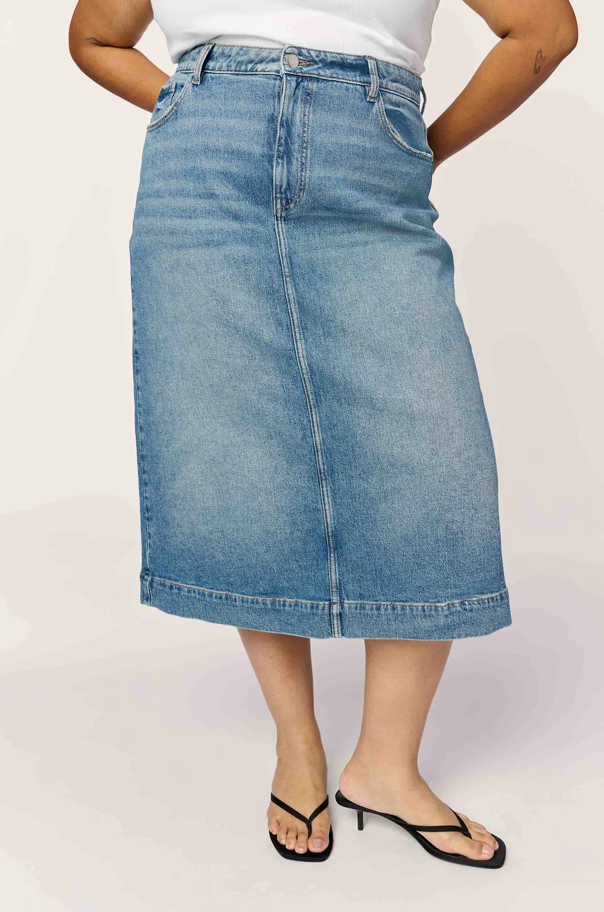 LIN PLUS - DENIM SKIRT | ROCKAWAY