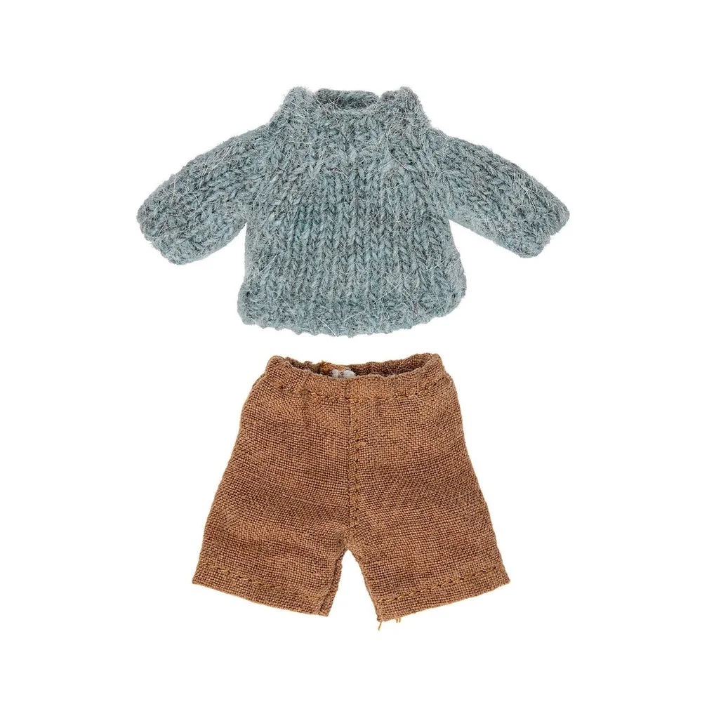 Maileg knitted sweater and pants for big brother mouse