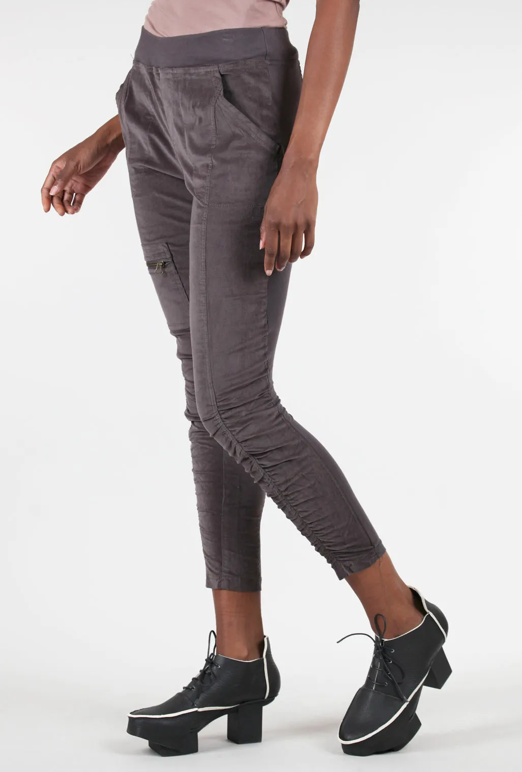 Malanda Cord Pant, Charcoal