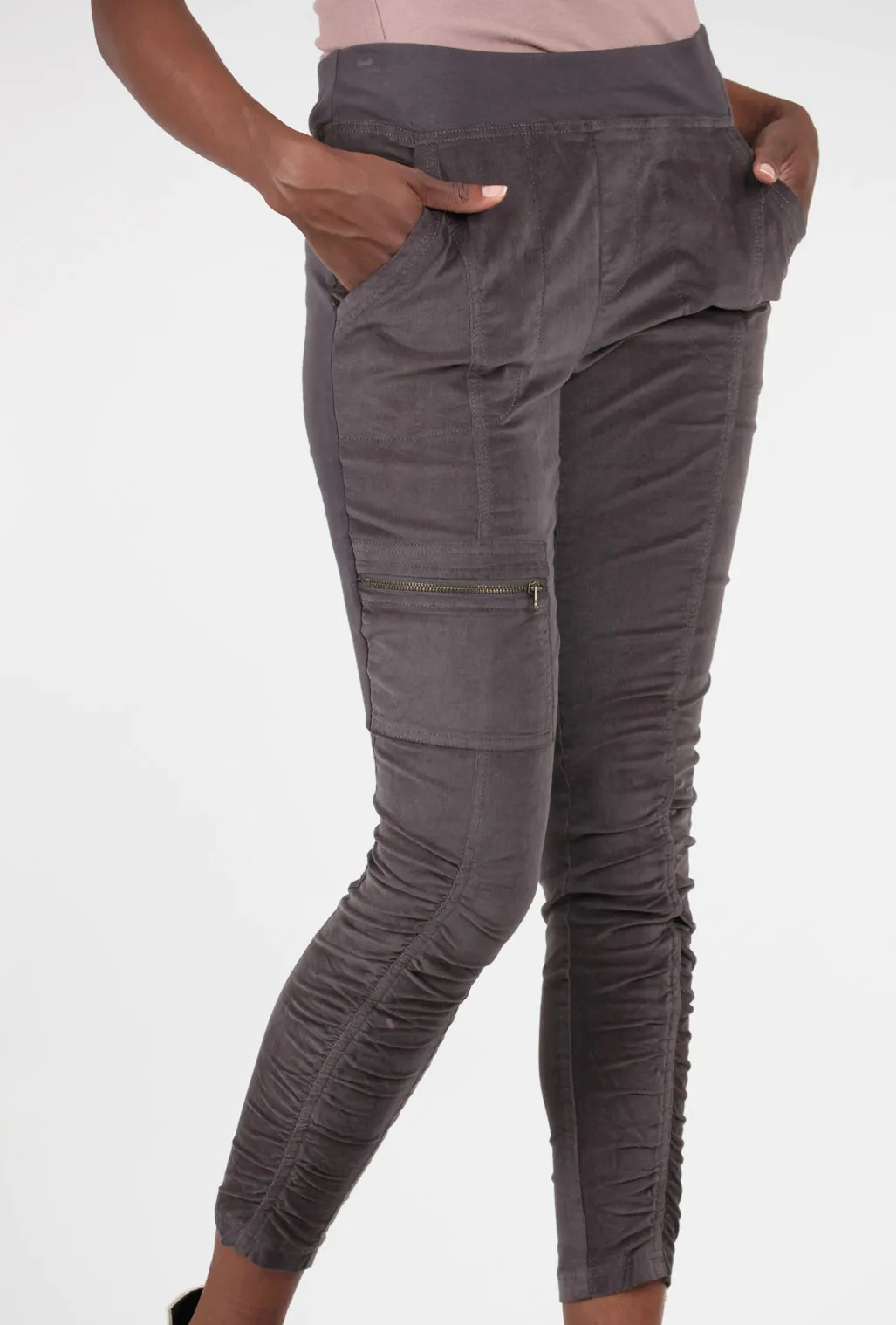 Malanda Cord Pant, Charcoal