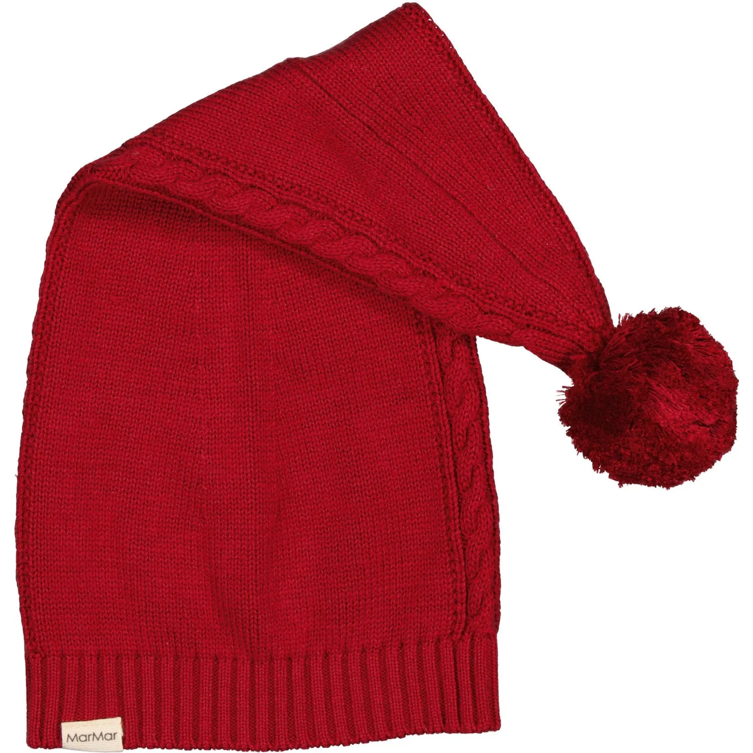 MarMar Cotton Rayon Knit Cable Hibiscus Red Alfen Christmas Hat