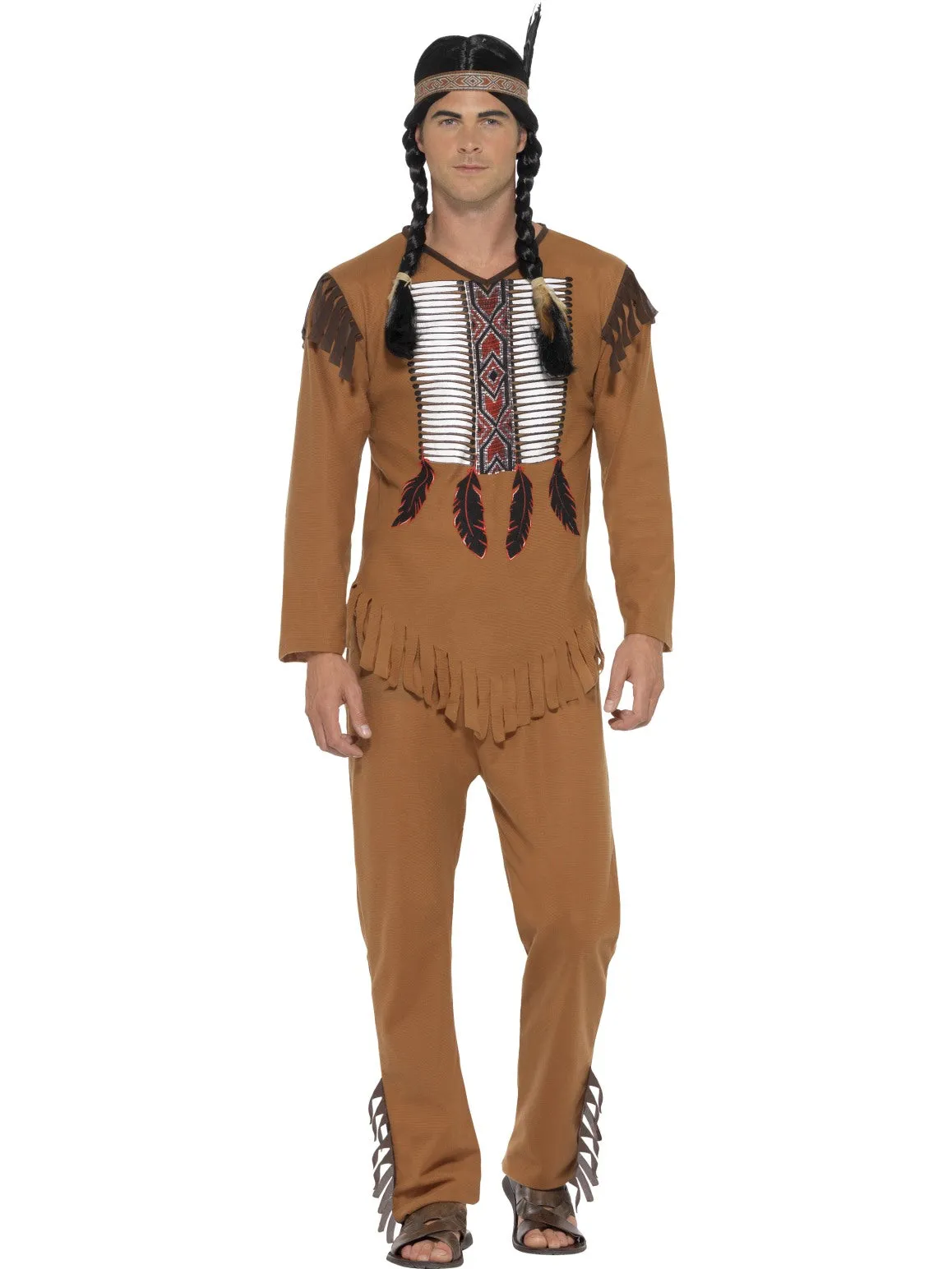 Mens Costume - Native American Warrior