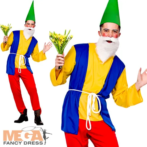 Men's Fairytale Garden Gnome Dwarf Costume