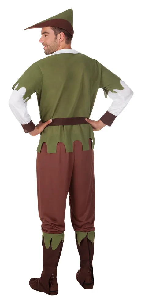 Mens Forest Hunter Robin Hood Medieval Costume