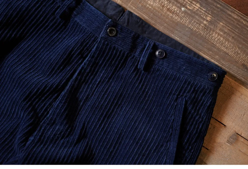 Men's Indigo Corduroy Work Pants