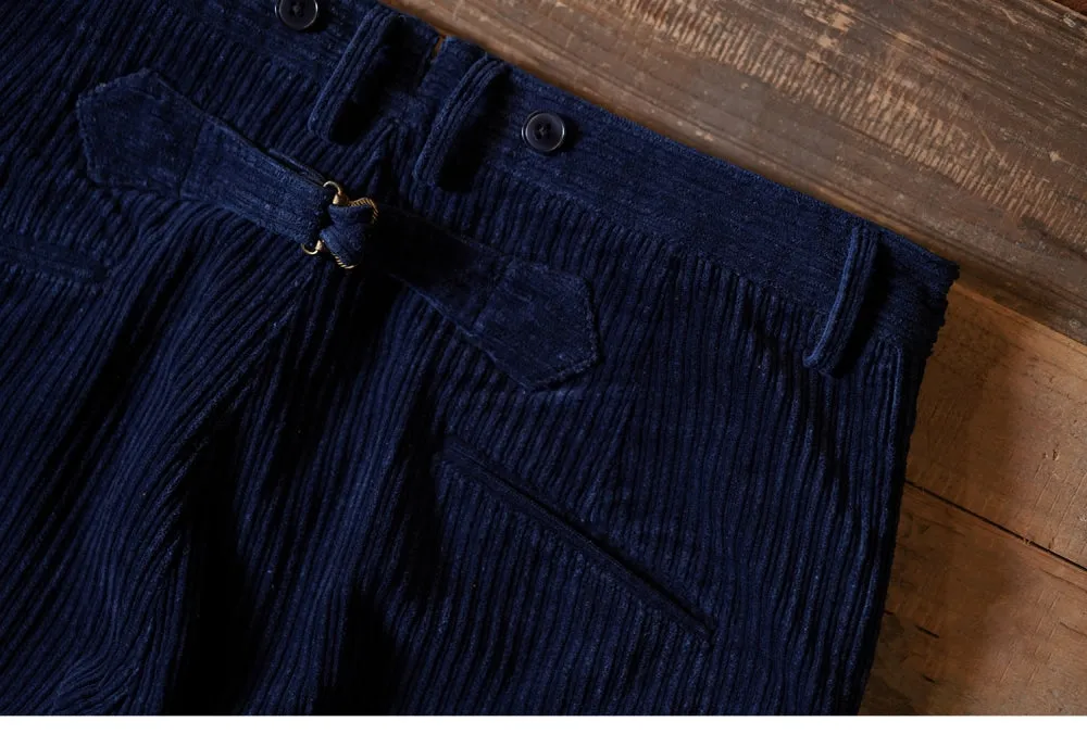 Men's Indigo Corduroy Work Pants