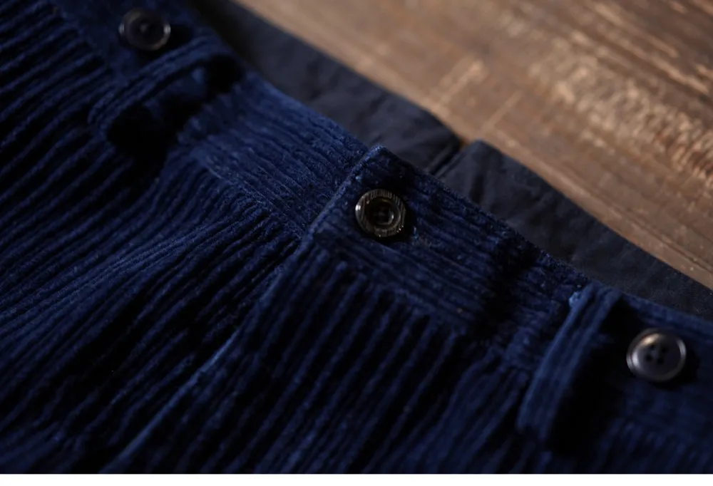 Men's Indigo Corduroy Work Pants