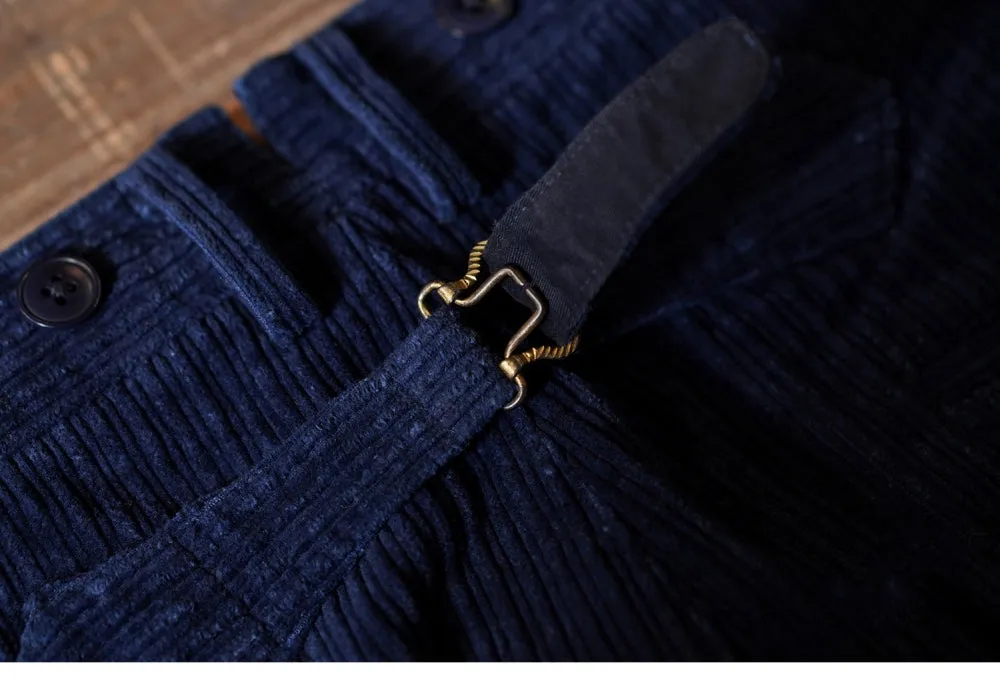 Men's Indigo Corduroy Work Pants