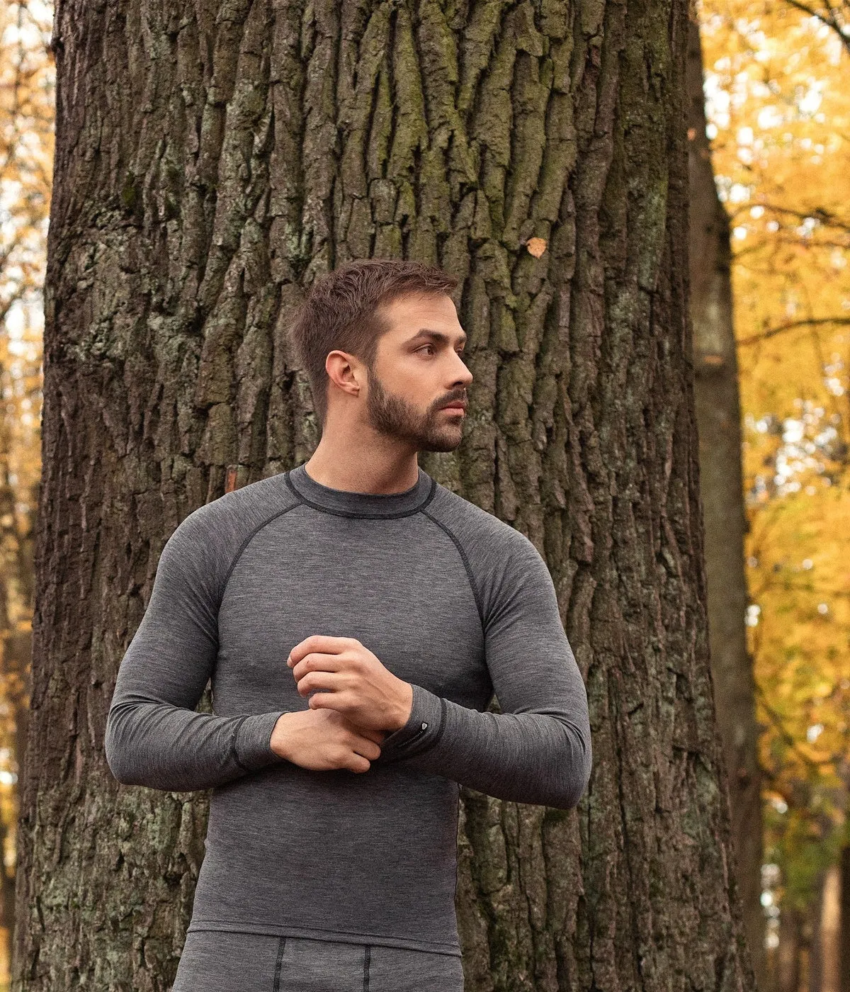 Men's Merino Warm Active Thermal LS Shirt