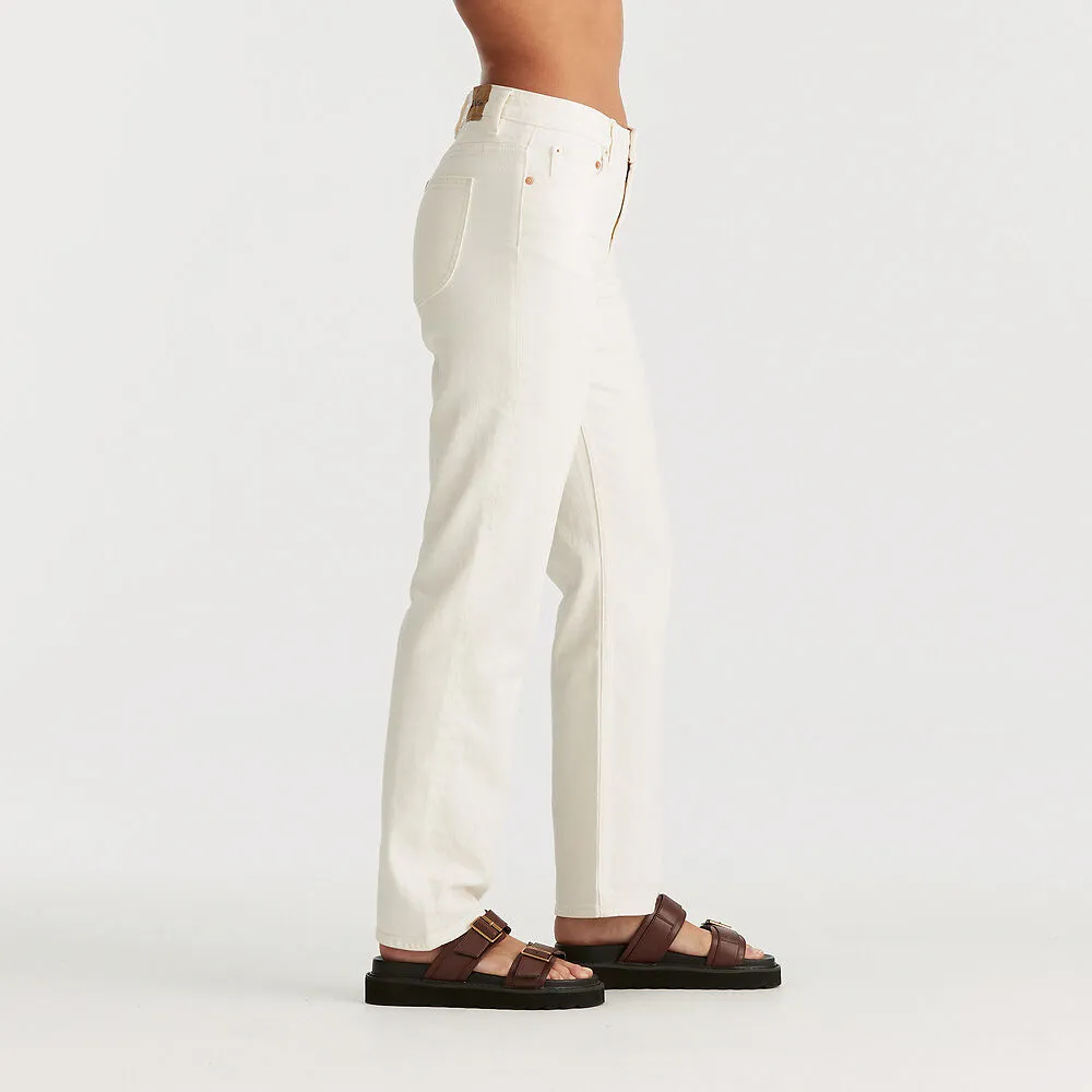 Mid Straight Jean - Bright White