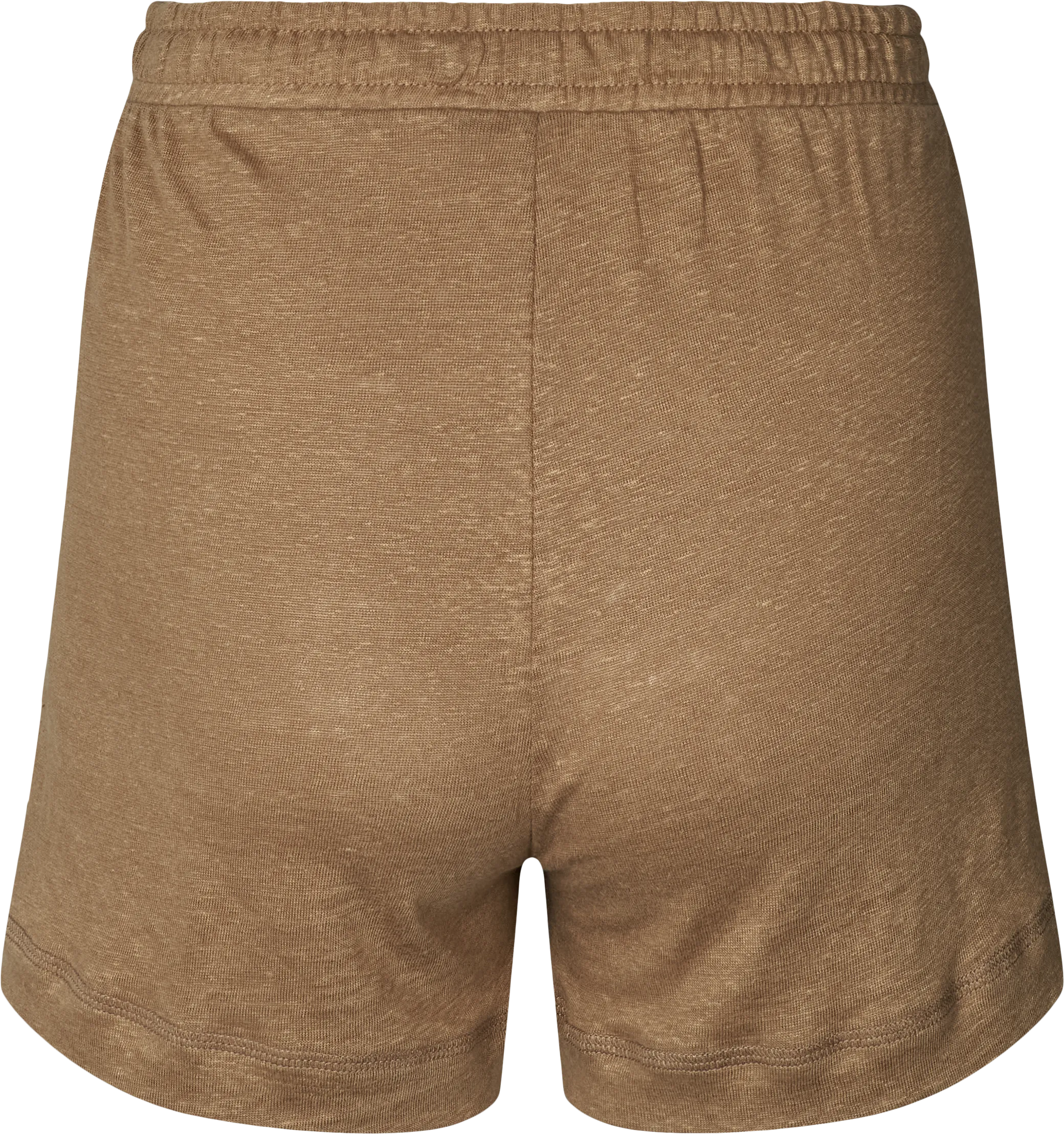 Mimi Linen Shorts - Brown Mustard