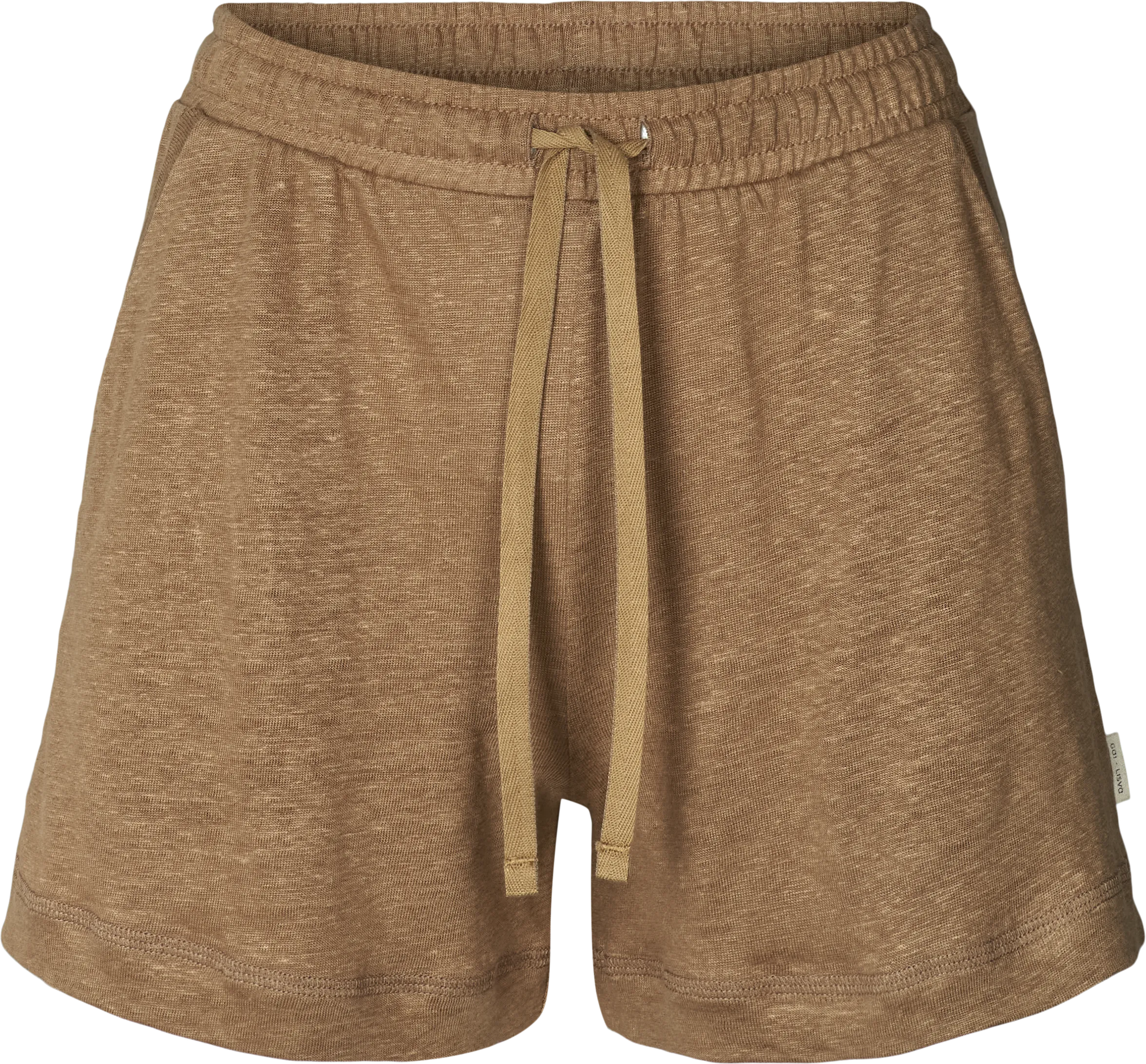 Mimi Linen Shorts - Brown Mustard