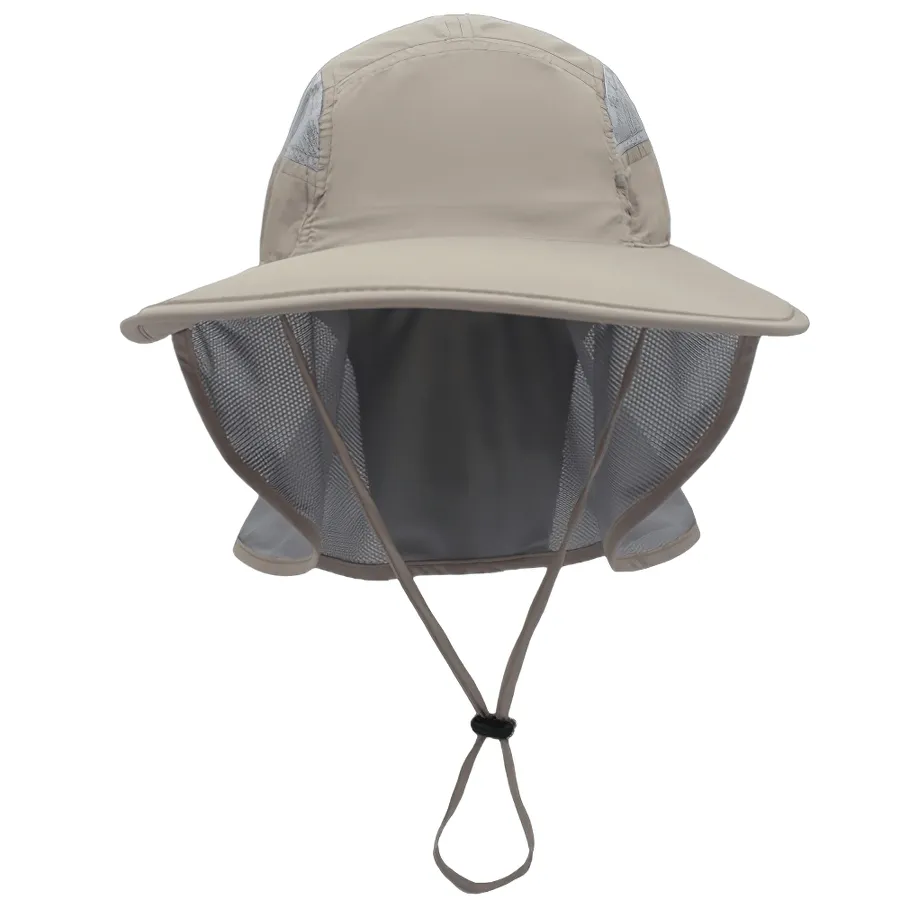 Multi-Functional Wide-Brimmed UV Sun Hat with Neck Protection - SF0388