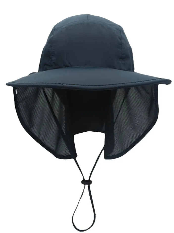 Multi-Functional Wide-Brimmed UV Sun Hat with Neck Protection - SF0388