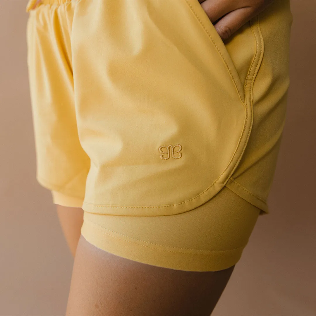 Mustard Lunge Shorts