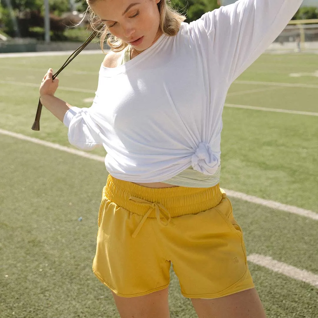 Mustard Lunge Shorts