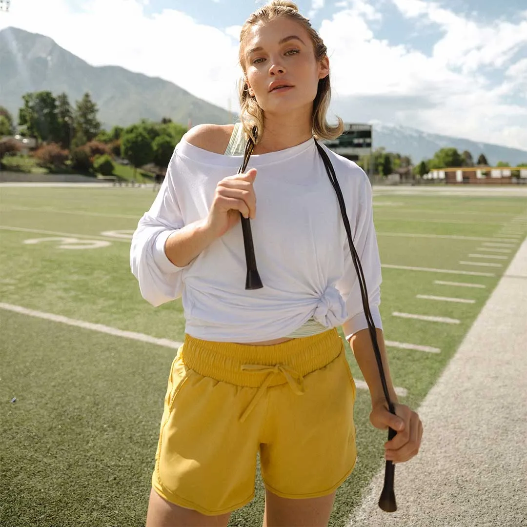 Mustard Lunge Shorts