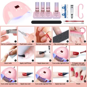 Nail Beauty Tool Set 15ml UV Polish Manicure Set DIY