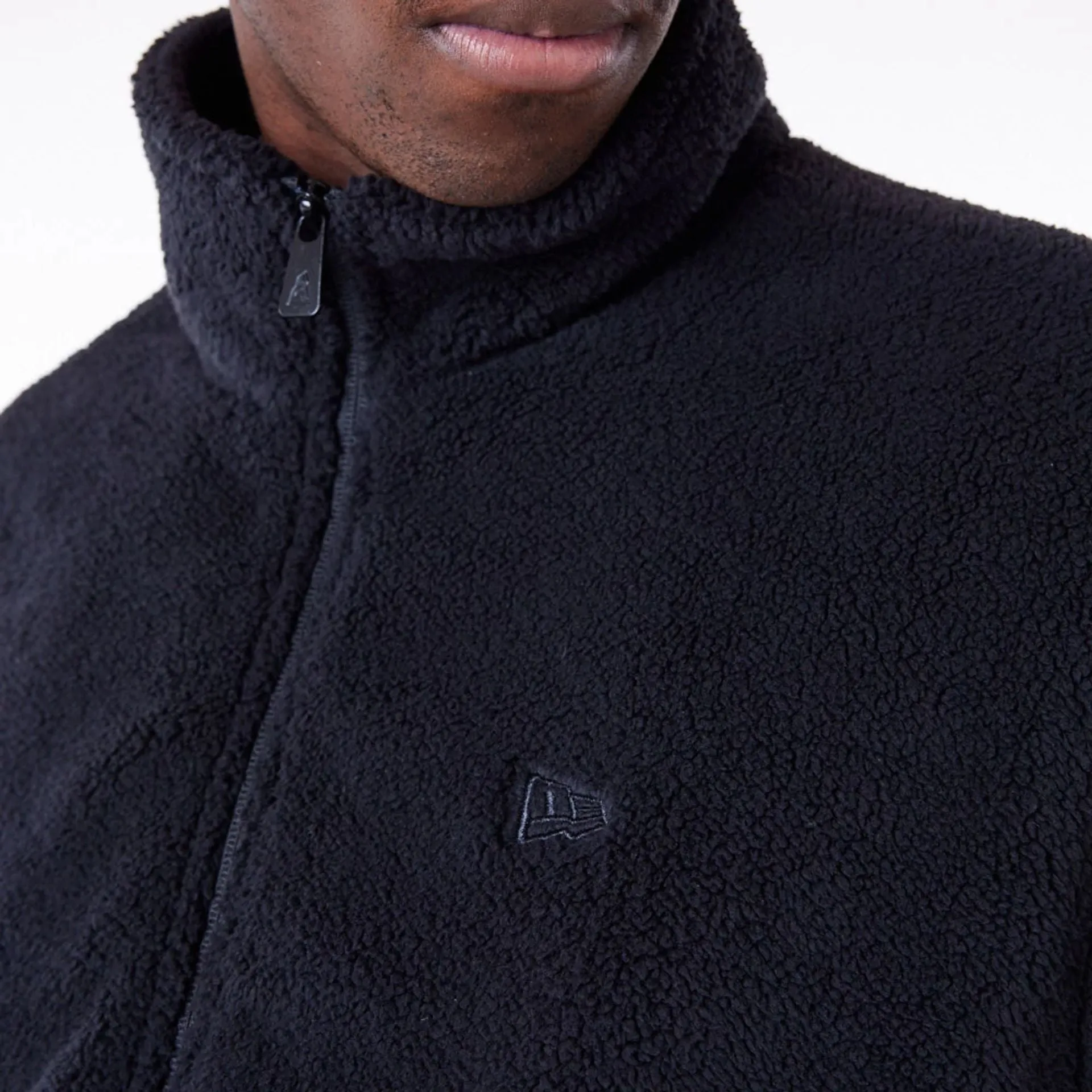 New Era Black Sherpa Jacket