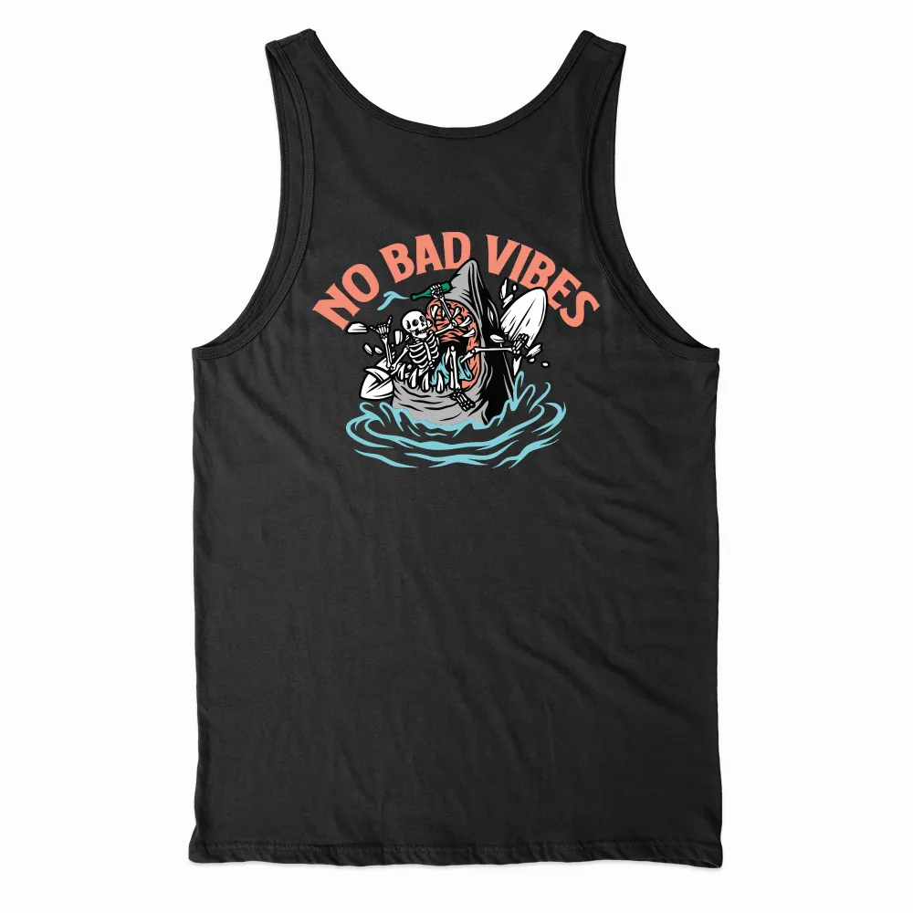 No Bad Vibes Tank Top - Black